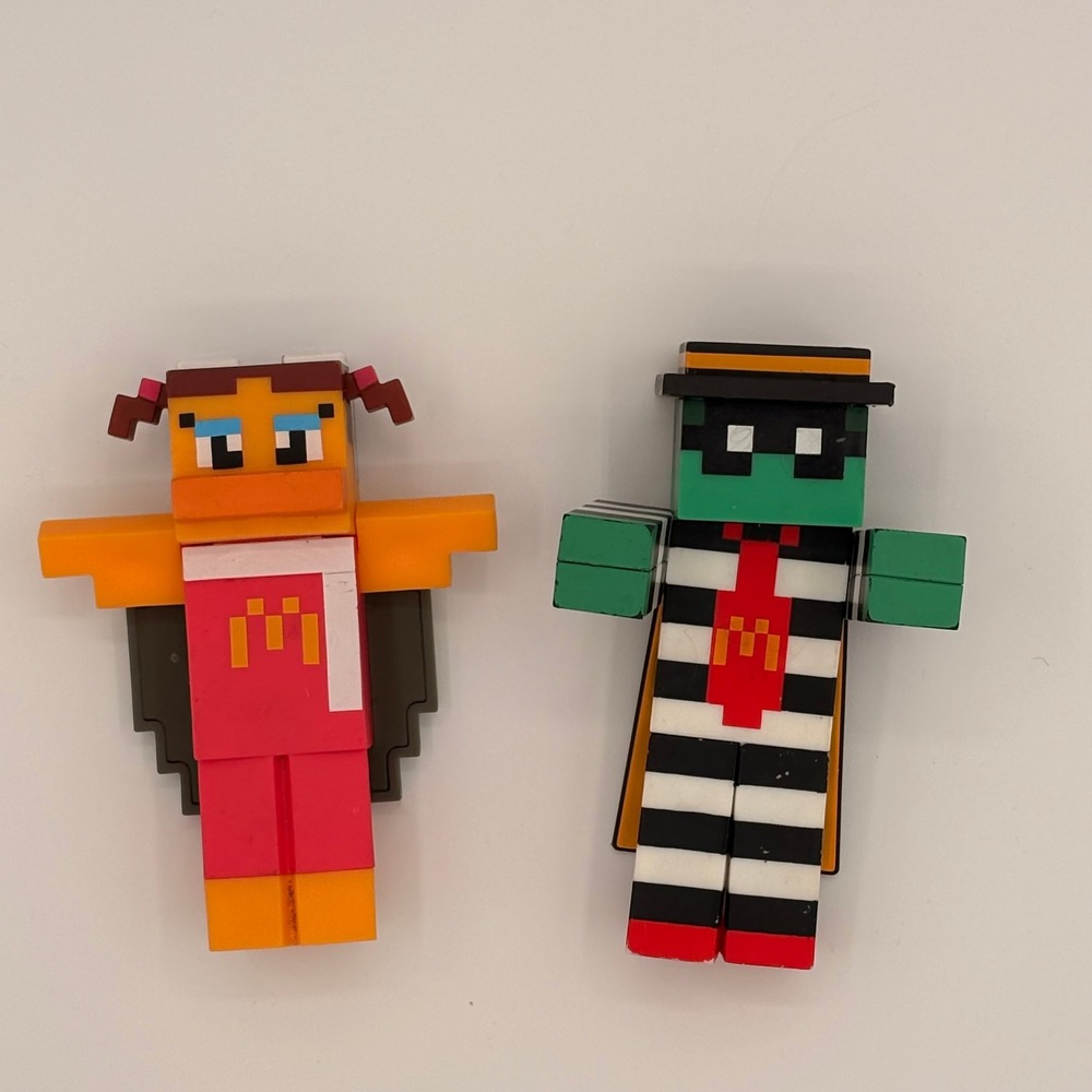 McDonalds Happy Meal Toy Unisex OS Multi Good Minecraft Birdie Hamburglar Set